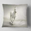 Magnifique cheval blanc qui court - coussin imprimé animal-29516520-29516524