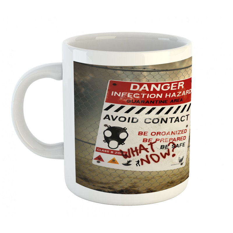 Grande tasse à café zombie
