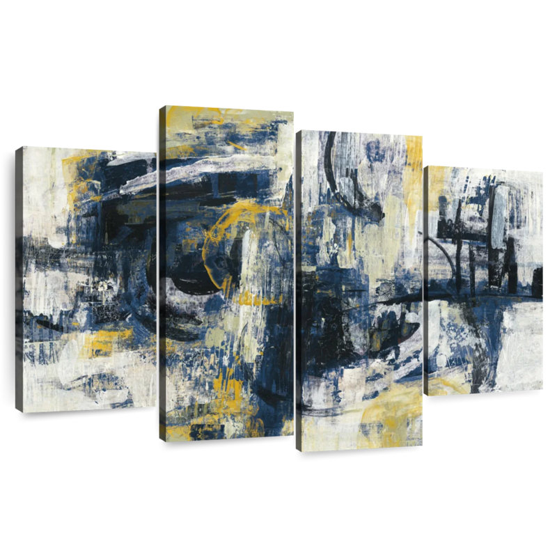 Avery Graffiti Wall Indigo, 22" H x 36" W