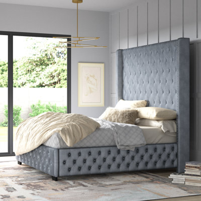 Wojtowicz Upholstered Wingback Bed