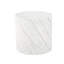 Shear Side Table, Oval, White Stone