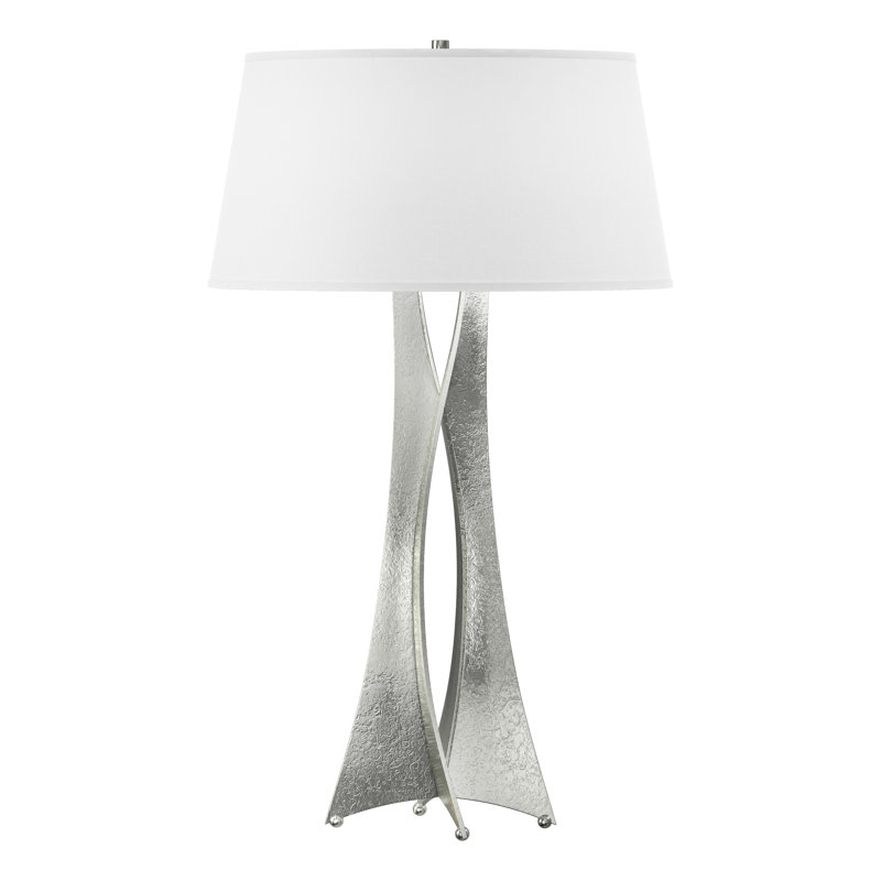 Moreau 33.4" Table Lamp, Sterling, Natural Anna