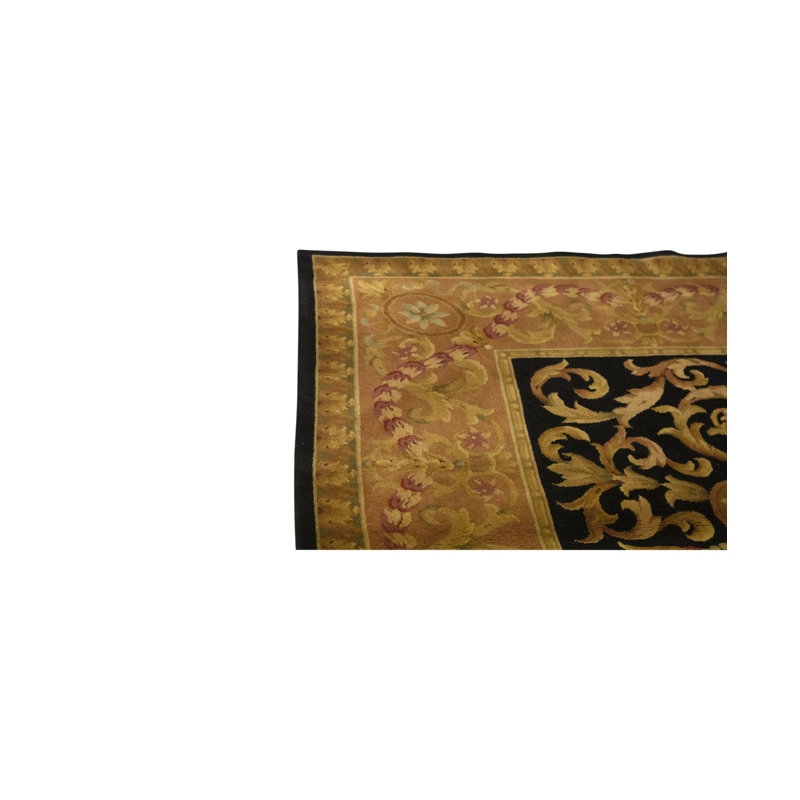 Savonnerie Wool Oriental Area Rug