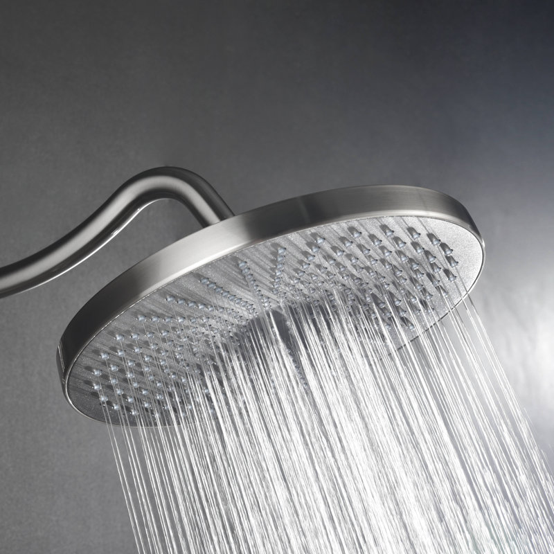 Pomme de douche murale multifonction, Nickel brossé
