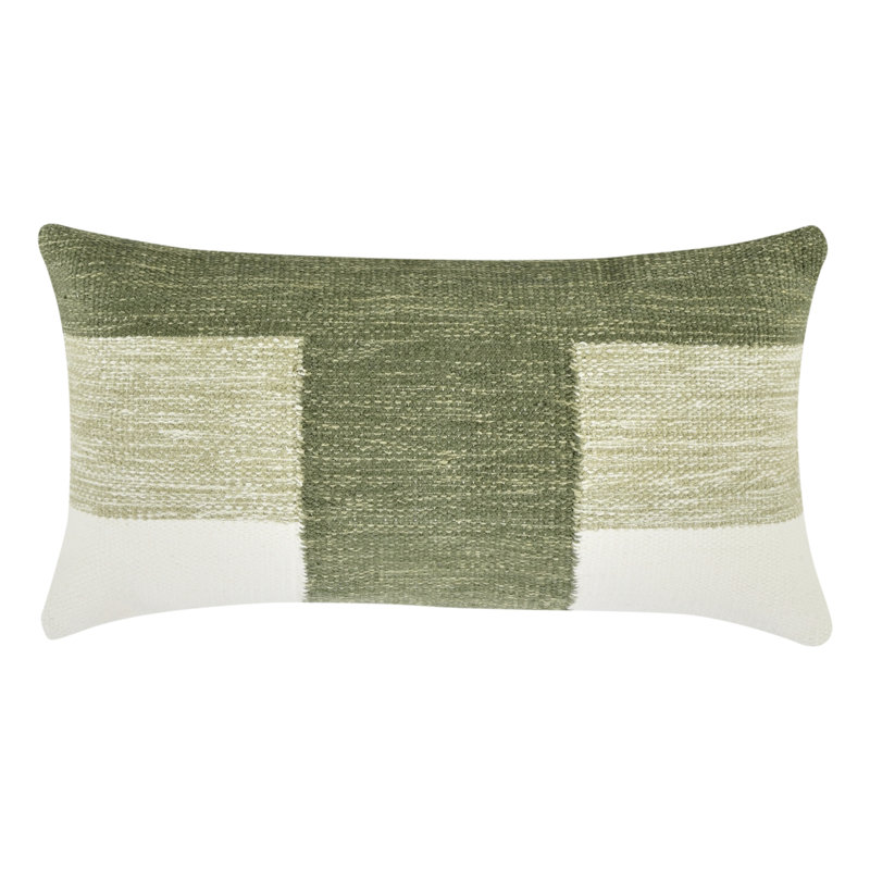 Housse et insert de coussin géométrique, Terracotta, H 14 po x l 26 po, Rectangulaire