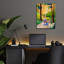 «Peter Rabbit 2» par Cindy Thornton, art mural en verre acrylique, 12 po x 16 po