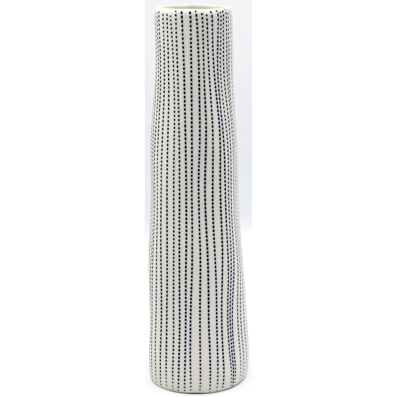 Vase de table Avijot, H 8,3 po x l 2,2 po x P 2,2 po, Bleu