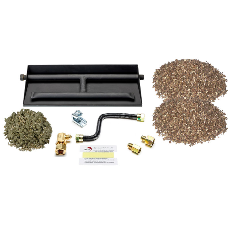 12'' Steel Fire Pit Accessory, 16" H x 18.25" W x 12" D