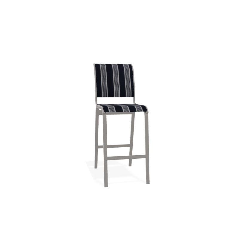 Tabouret de bar 29,5 po Holna, Gris chaleureux texturé, Nuit