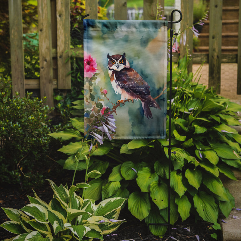 Drapeau de jardin hibou à lunettes_DAC3269