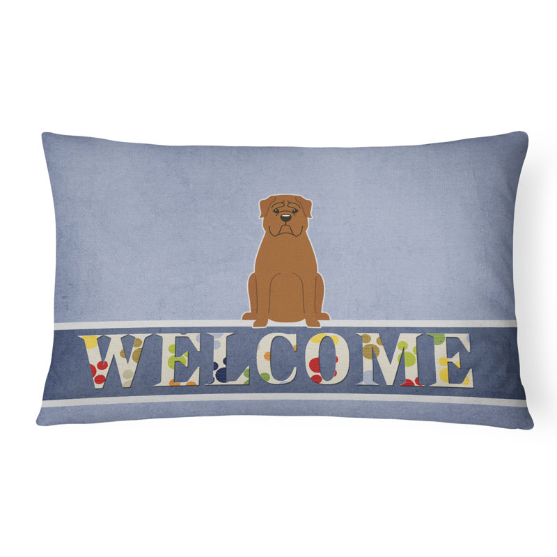  Dogue De Bourdeaux Welcome Lumbar Pillow