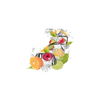 Fruit With Ice - Wrapped Canvas Print