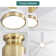 Rita 42" 5-Blade Gold Modern Ceiling Fan Light With 6-Speed Adjustable Wind Speed