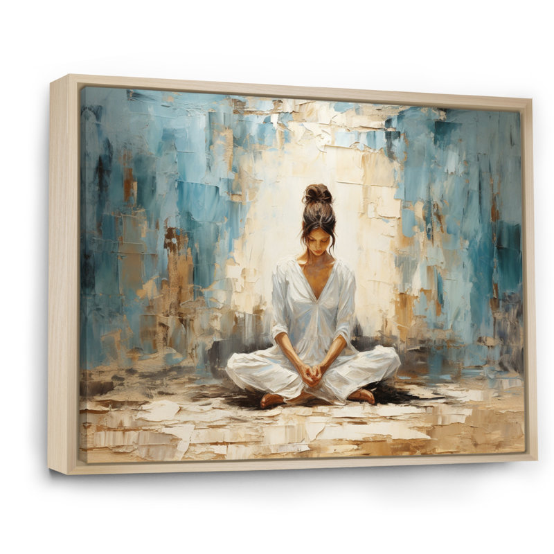 Yoga sérénité - impressions sur toile, H 34 po x l 44 po x P 1,5 po, Naturel