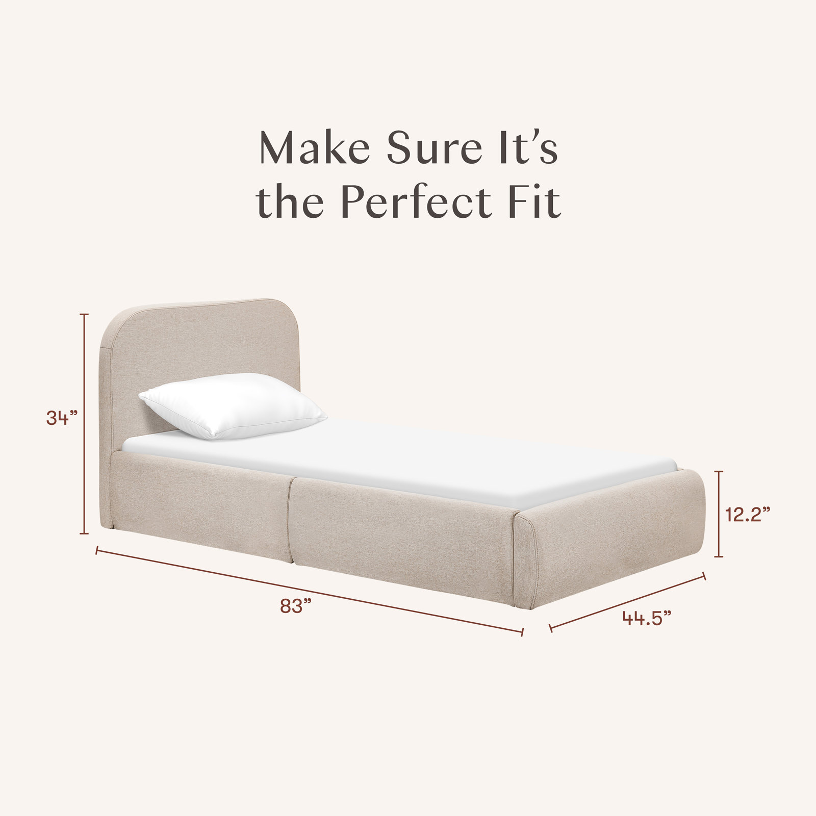 Nara Bed, Performance Beach Eco-Weave, Twin