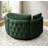 Upholstered Tufted Swivel Chair with Ottoman-1772766937