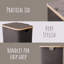 Fabric and Bamboo Laundry Hamper-368519605