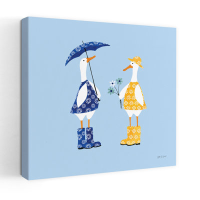 Ducks In The Rain I Contemporary Art