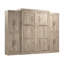 Grand lit mural Arlex de 115 W avec unités de rangement de 25 W avec portes-88513620