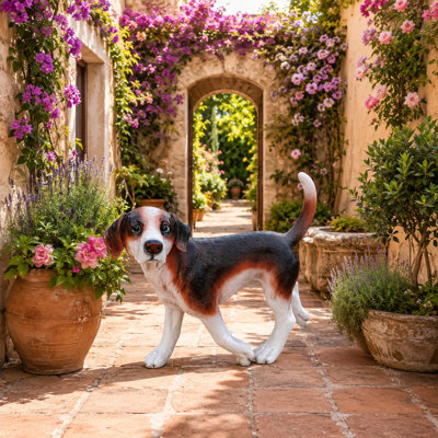 Statue de jardin 16,9 po Beagle