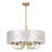 24" 6-Light Capiz Shell Drum Chandelier
