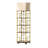 62'' Column Floor Lamp With Shelves 4 Tier Rotating Bookcase
