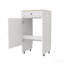 Armoire de rangement, tiroir / support, mobile pour robot aspirateur - standard