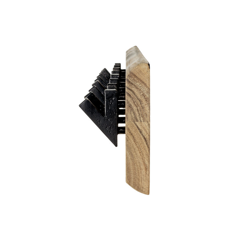 Meissa Solid Wood And Metal Wall 8 - Hook Wall Mounted Coat Rack