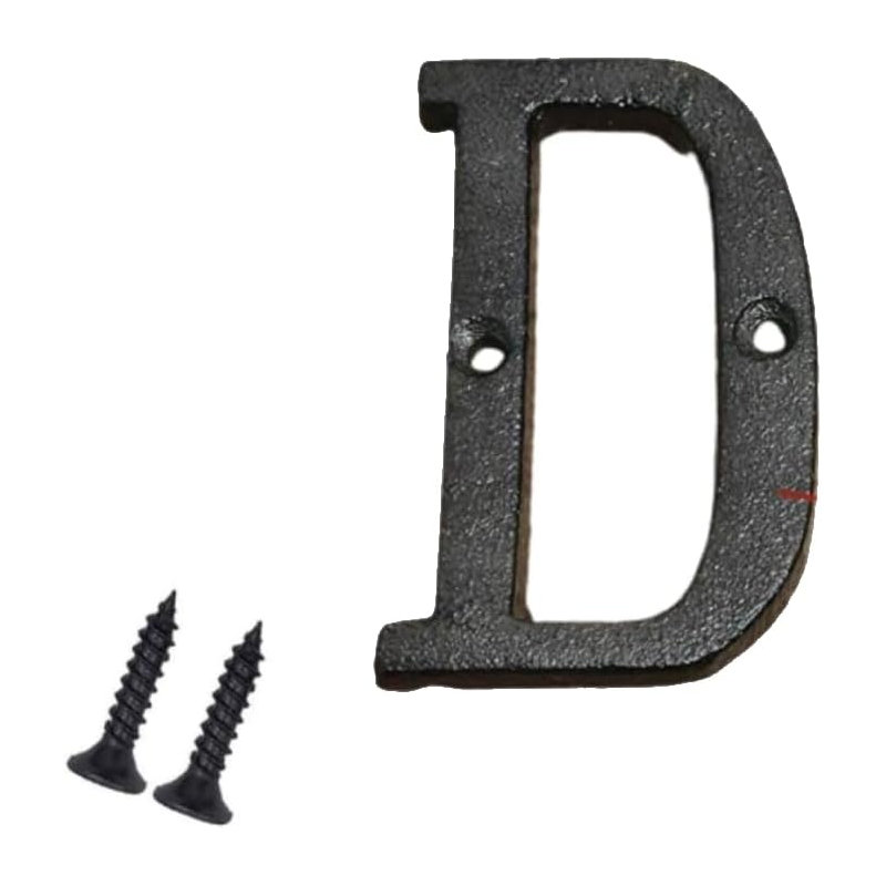 Antique Black Door Number 3inch 7.5cm H Cast Iron House Letters And Numbers, C
