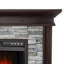 Manteau de cheminée électrique 49 po sans assemblage, chauffe-brique rustique en fausse pierre avec télécommande, 5 réglages de flamme, chauffage d'appoint de 400 pieds carrés avec minuterie et protection contre la surchauffe-1049873885