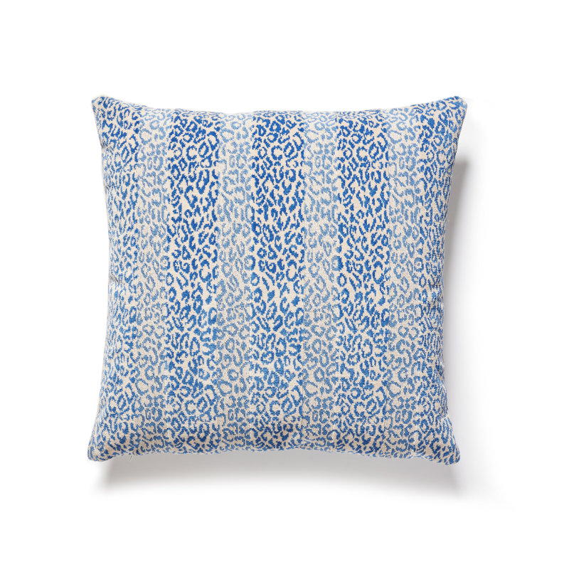 Corbet Animal Print Pillow Cover & Insert, Blue