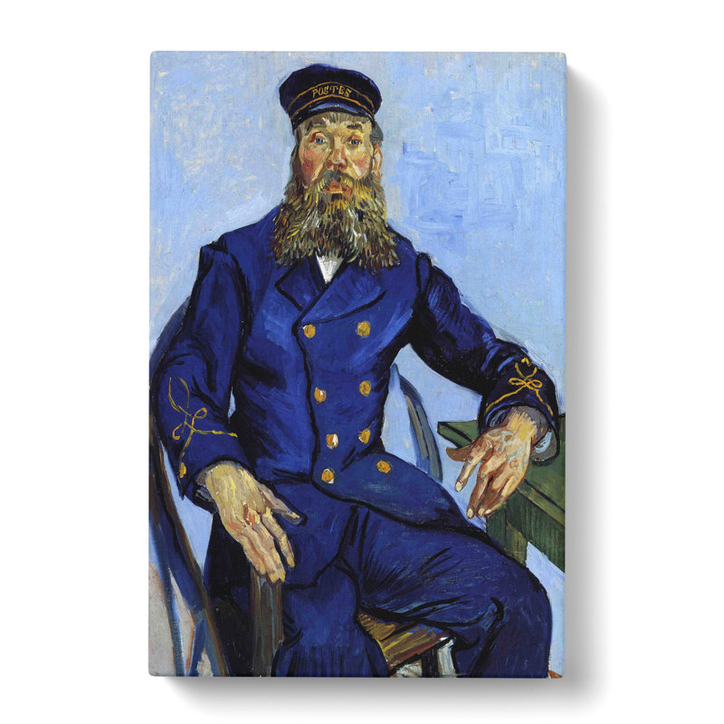 The Postman Joseph Roulin by Vincent Van Gogh - Wrapped Canvas Painting, 50cm H x 35cm W x 3cm D