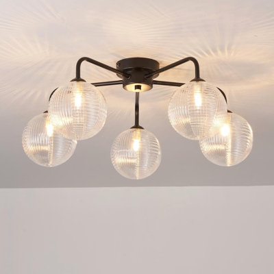 Glass Semi Flush Mount