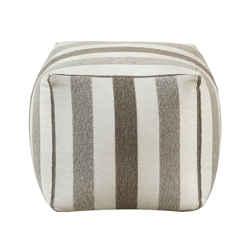 Square Bean Bag Seat - Non-Slip, Spot Clean, Multi-Color Pouf With Zipper Fabric, 16"X16"X16
