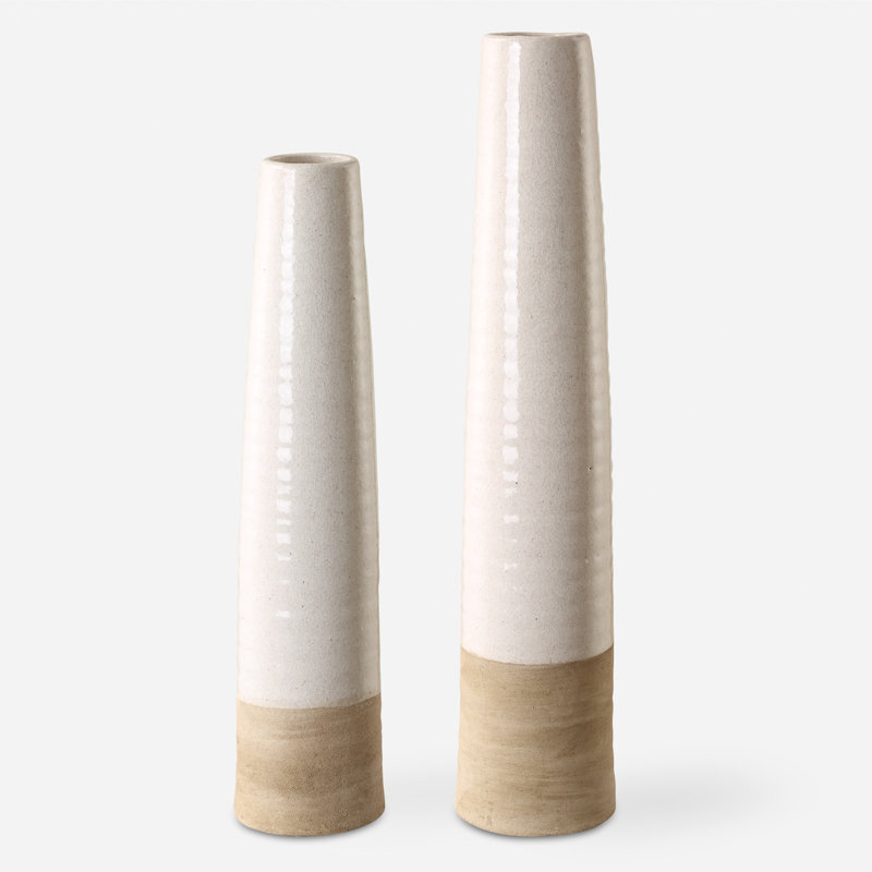 Vases en céramique Dziyana, ensemble de 2
