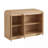 Curved Edge 47.24" Width MDF 3-Door Buffet Storage Cabinet-1725787495