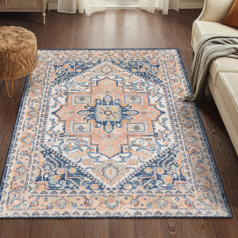 Tapis oriental bleu marine Sote, Rectangle 8 pi x 10 pi