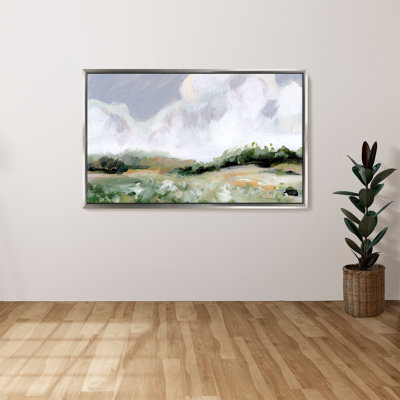 "Soft Summer Sky" par Katrina Pete, reproduction sur toile dans un cadre flottant
