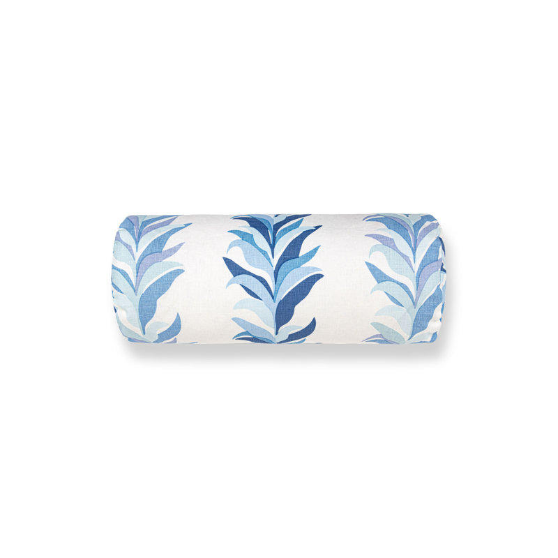 Linen Bolster Pillow Cover & Insert, Blue Marine