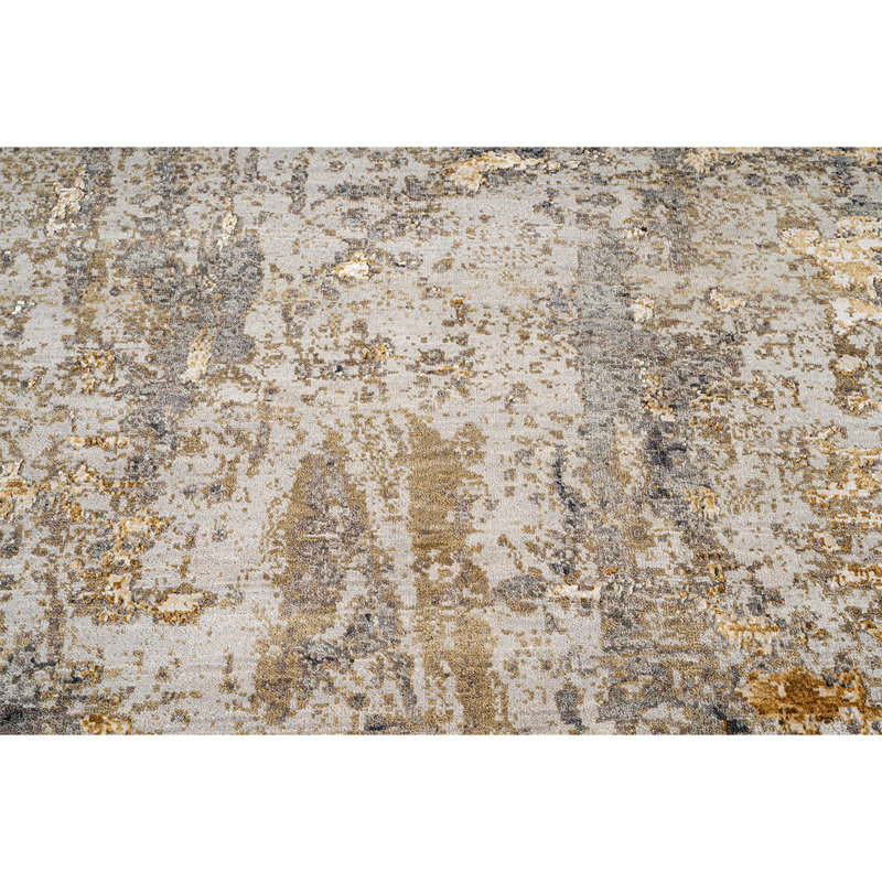 Hand Knotted Abstract Area Rug, Rectangle 8' x 10'