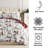 White Christmas Oversized Reversible Holiday Bedding Down Alternative Comforter Set with shams-102534049