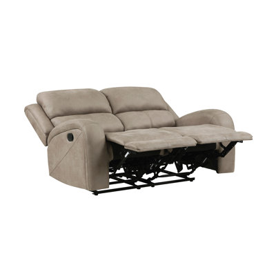 Luxurious Style Double Reclining Loveseat 1Pc Brown Plush Comfortable Living Room Furniture