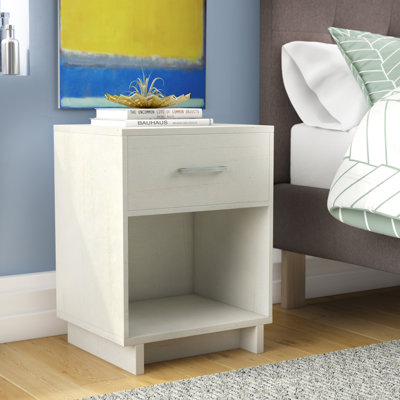 Edgemoore 45cm W Manufactured Wood Bedside Table