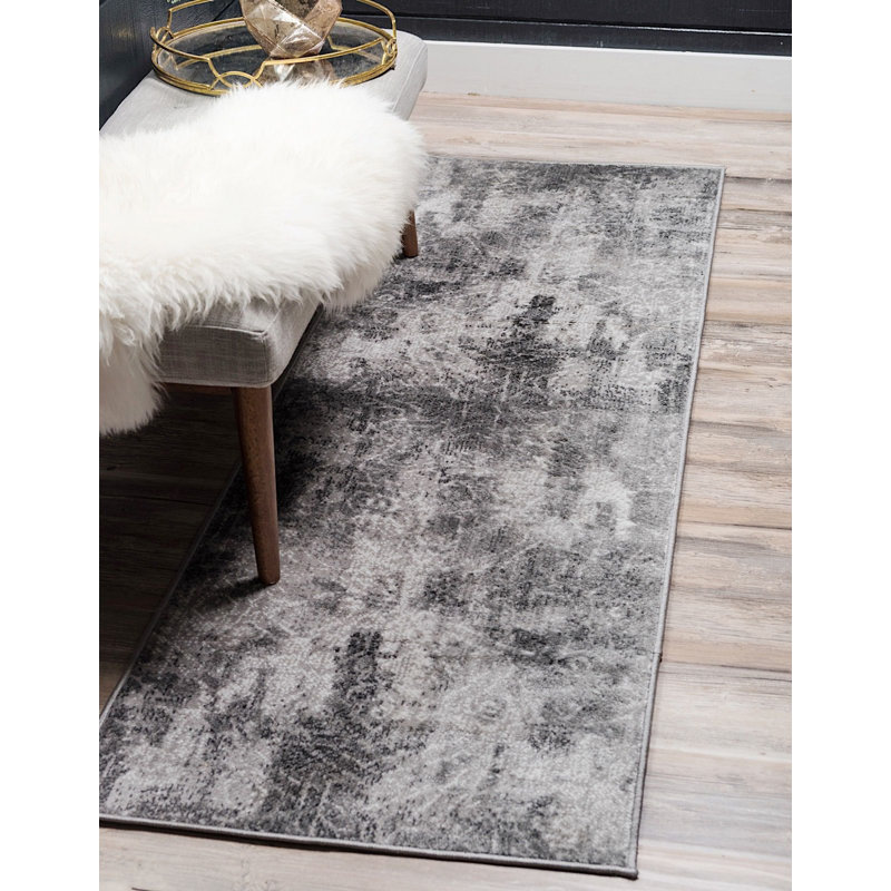 Tapis oriental Pantle Pebble, Tapis de couloir 2 pi x 6 pi 7 po