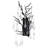 11'' Black Glam Wall Sconce for Living Room, Dining Room, Bathroom – LED Compatible 3-Light with G9 Bulb Base-1155461483