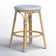 Tobias Outdoor Rattan and Metal Counter Stool