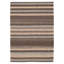 Tapis brun foncé en laine tressé à la main Myrtlewood