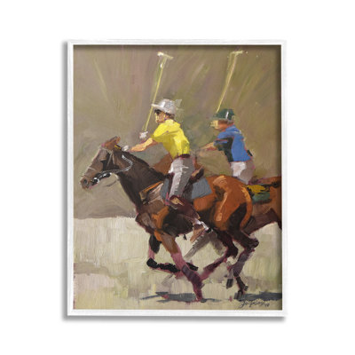 Bc-644_FG " Galloping Polo Players " by Jeri Ireland