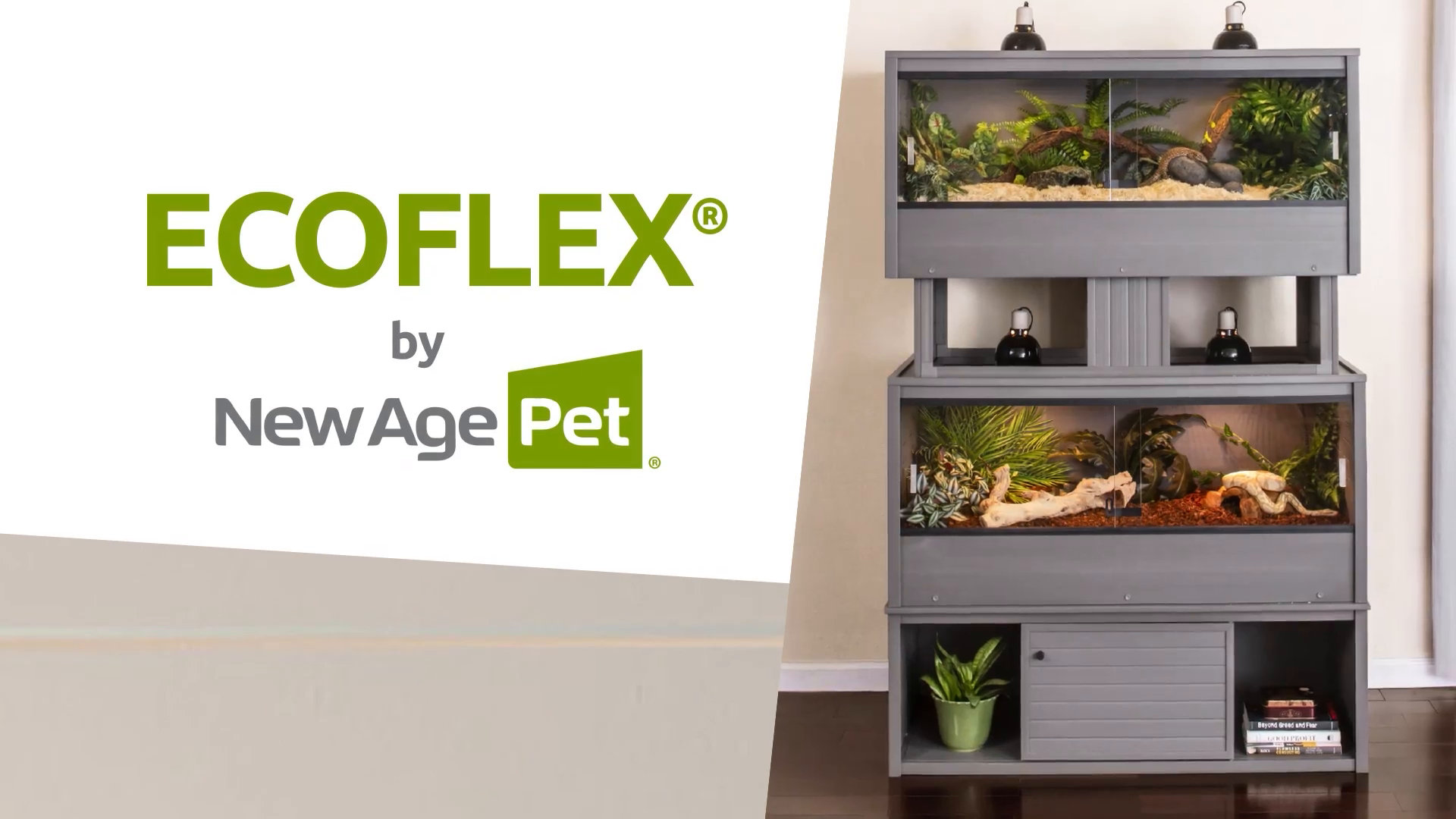 Tucker Murphy Pet™ Modular Reptile Enclosure Bundle – Two Large