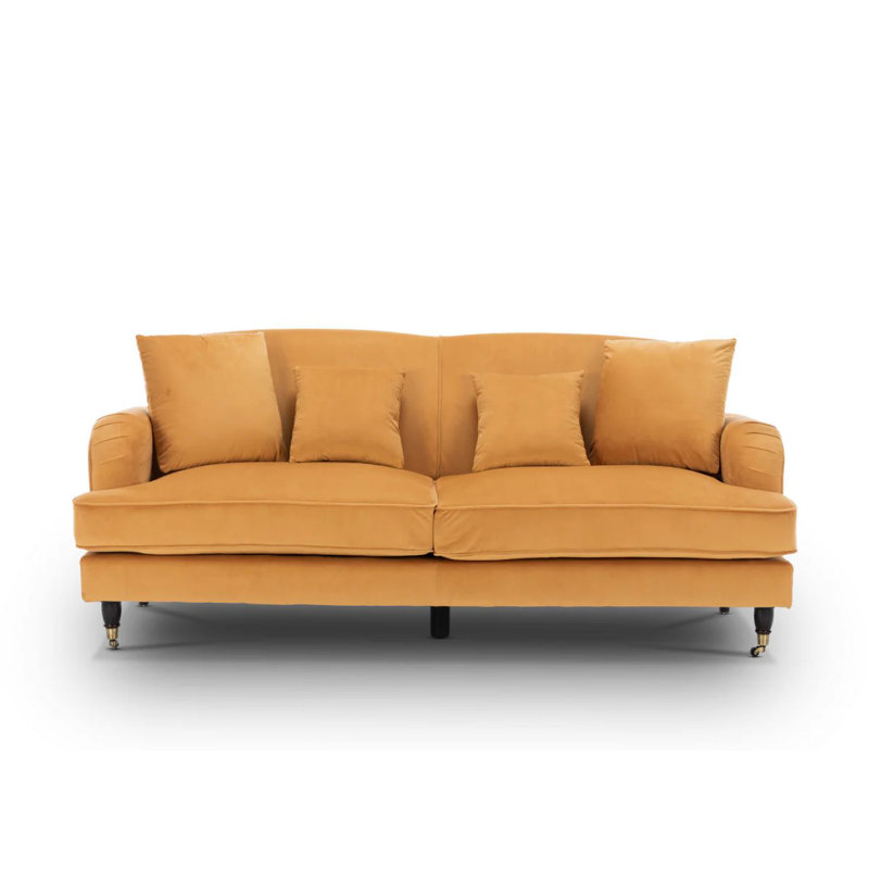 Penermon 150Cm Roll Arms Sofa, Gold, 3